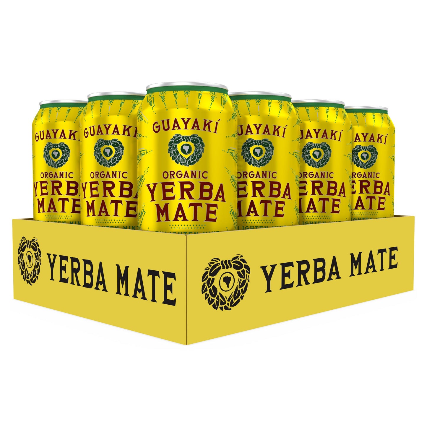 Guayaki Organic Yerba Mate Tea, Enlighten Mint, 15.5 fl oz, 12-count
