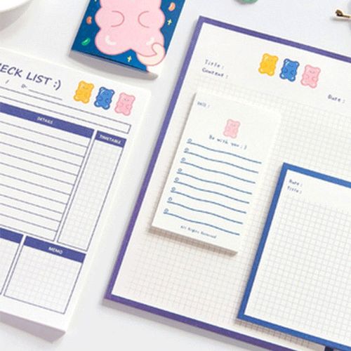 Liv and Love Grid Notepad Set