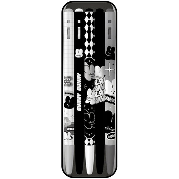 모나미 모나미 153 블랙버니 볼펜 5종세트 0.5mm 유성볼펜 부드러운 필기감