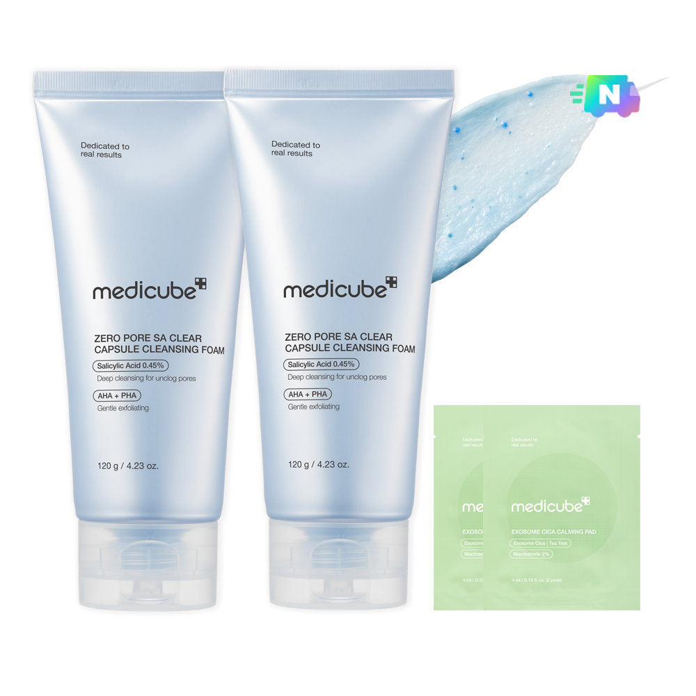 MEDICUBE Zero Pore Clearing Capsule Cleansing Foam 120g +120 duo