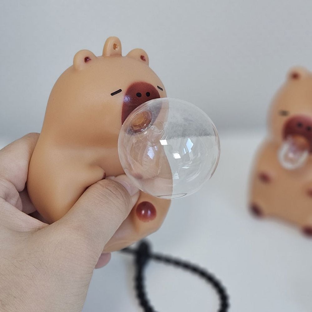 카피바라 말랑이 풍선껌 스퀴시 키링