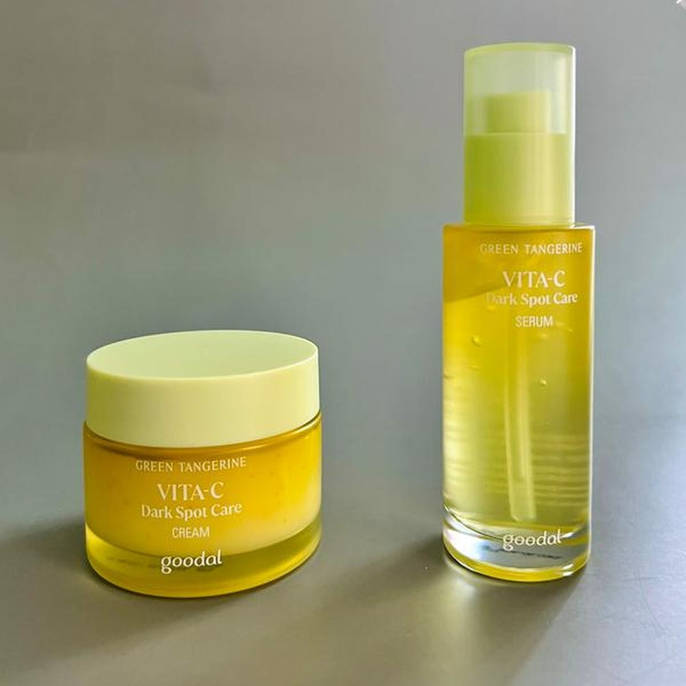 goodal Green Tangerine Vita-C Dark Spot Care Serum α 50ml Double Pack (+TXA Serum 15ml)