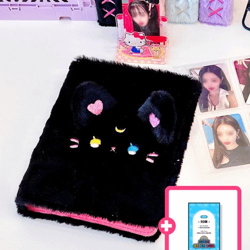 Fromable Pockdoc Fur 6-Ring Binder Photo Card Album