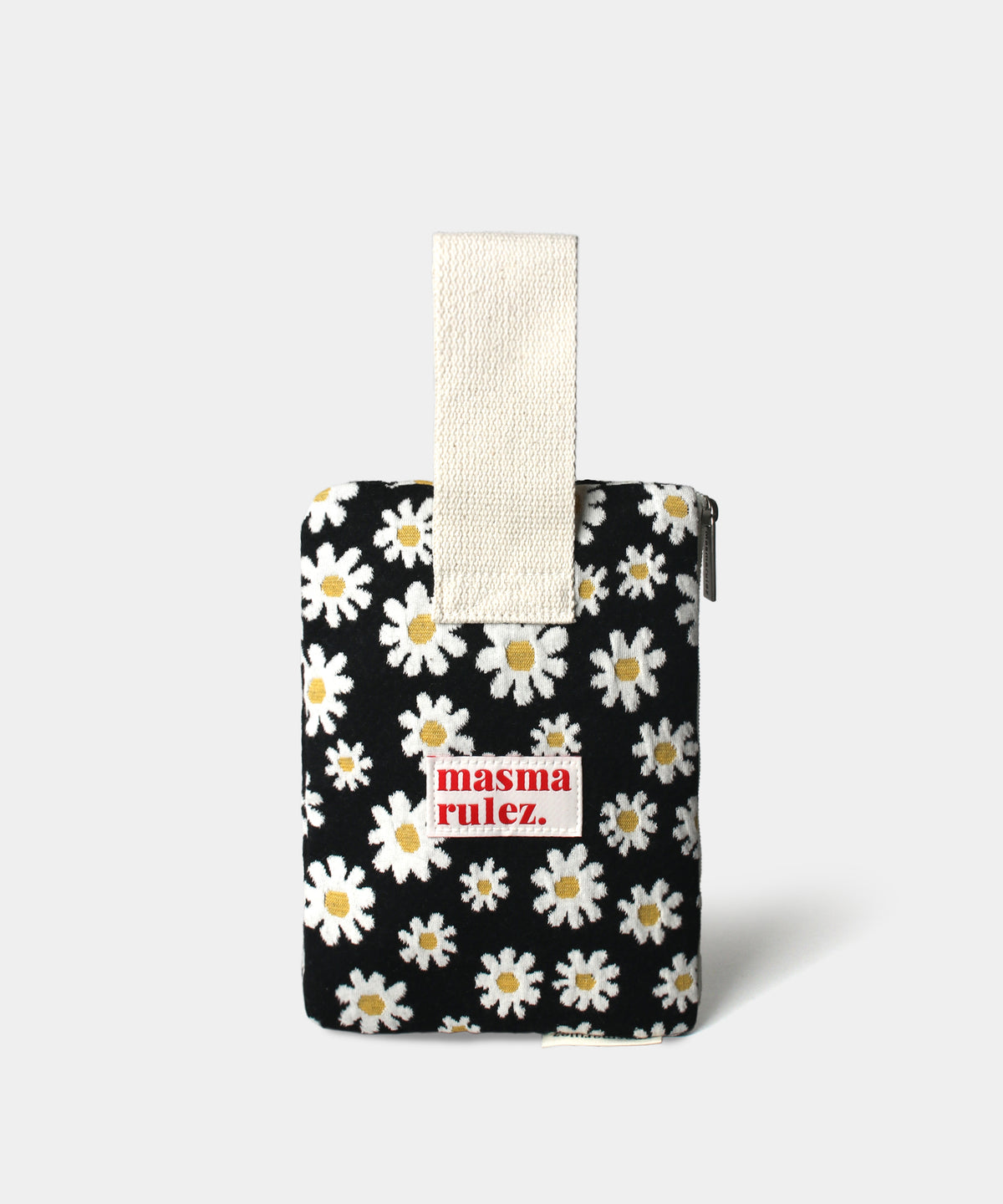 Masmarulz Knit Strap Pouch Daisy Black