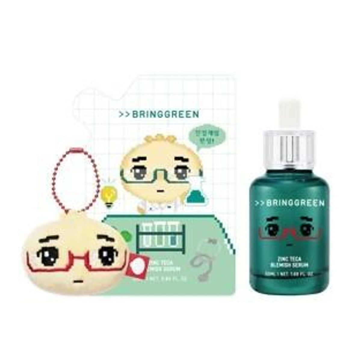BRINGGREEN Zinc TECA Trouble Serum 50ml + 25ml Refill | Sensitive Skin Calming Essence