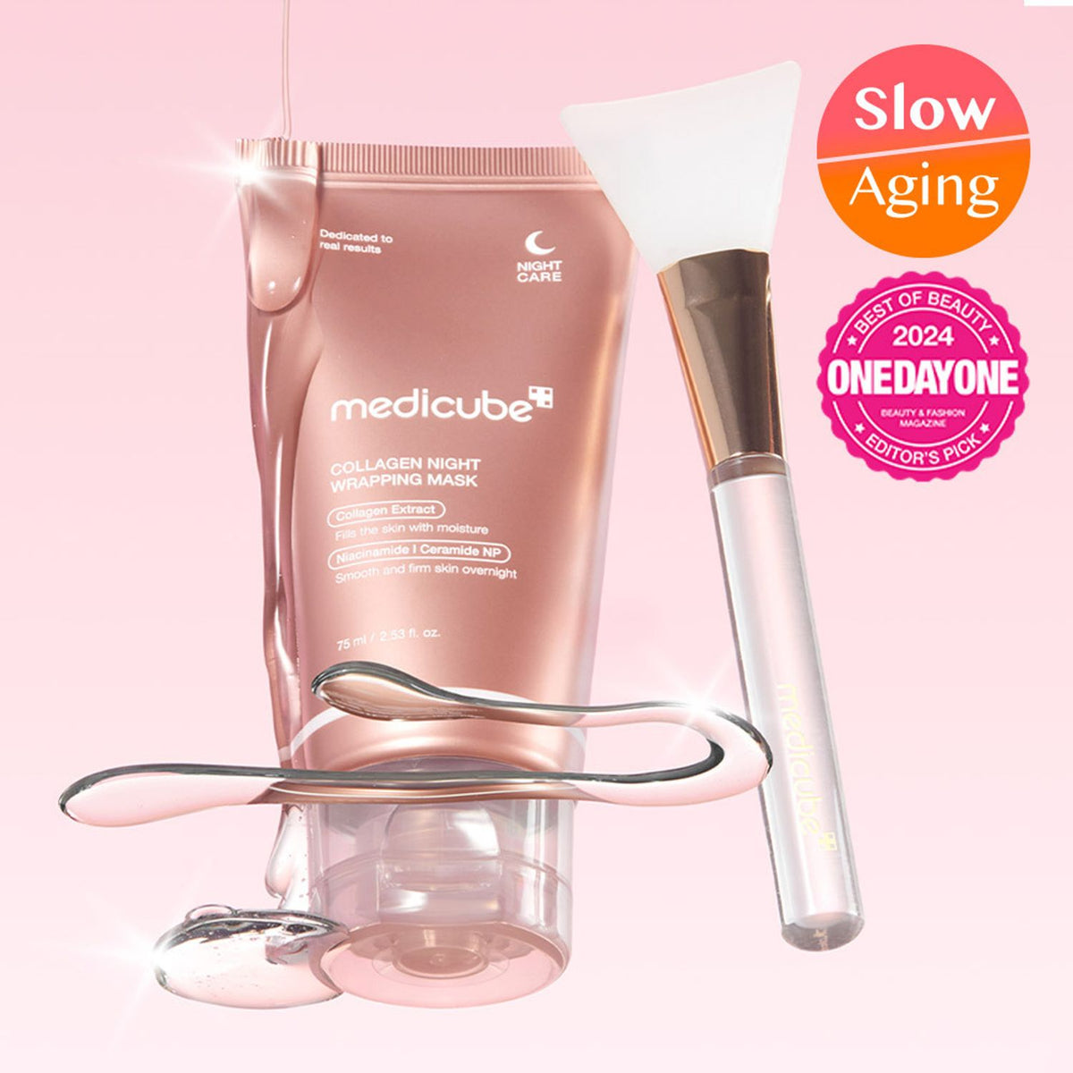 PDRN Pink Collagen Glow Jelly Mist Serum 100ml β view 3