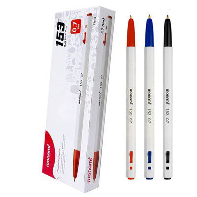 Monami 153 Ballpoint Pen 0.7mm 12 Pack