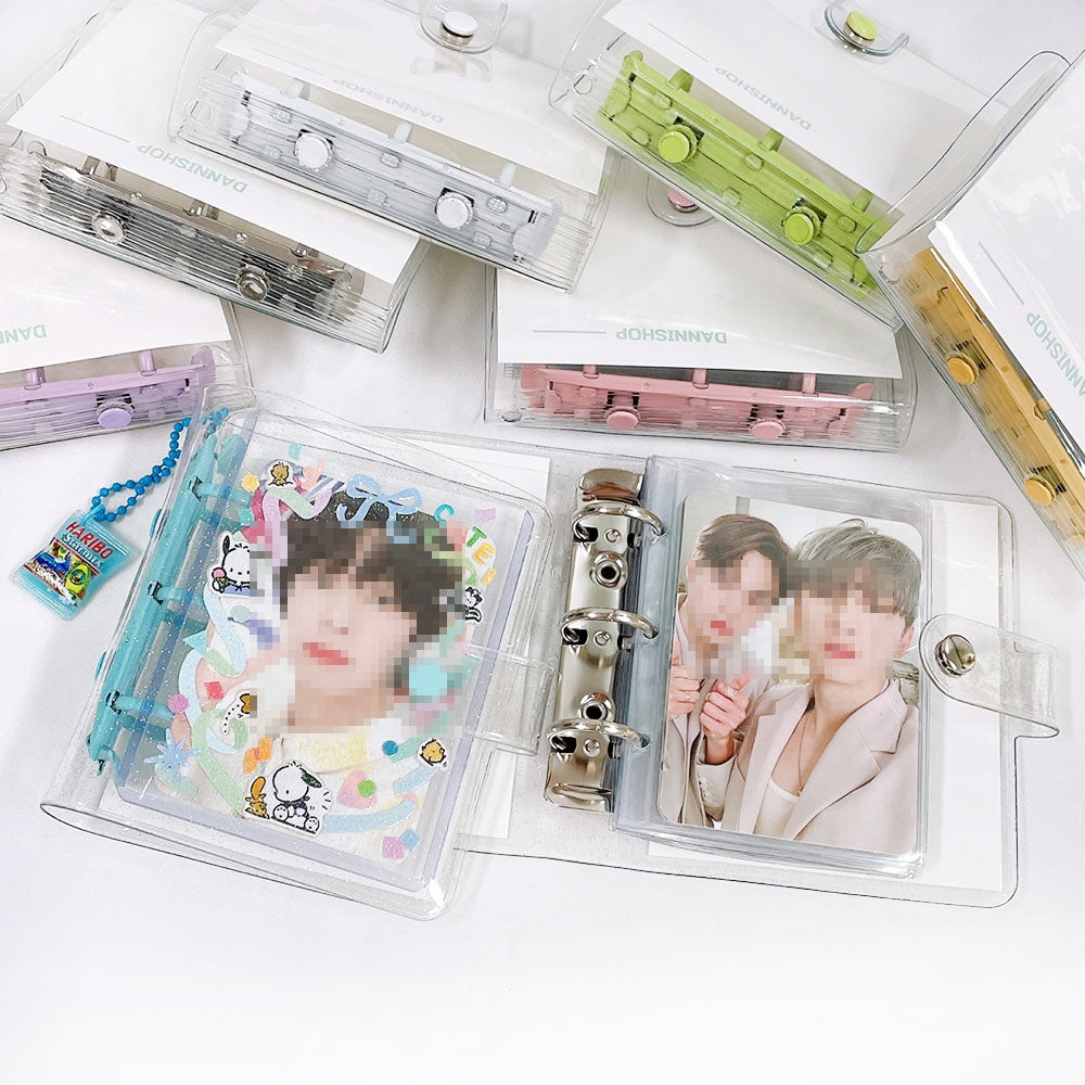 Danishop 3-Ring Photocard Binder, Clear Mini