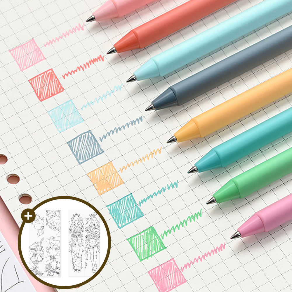 Ideage Jelly Gel Pen 9-Piece Set