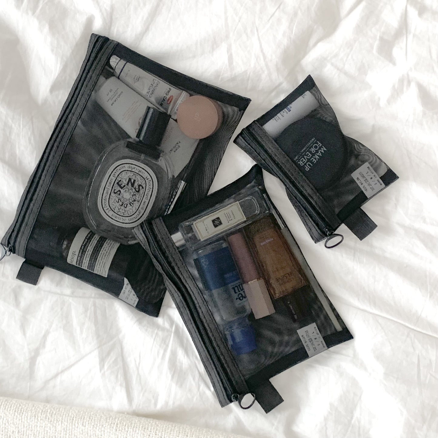 3-Piece Mini Mesh Pouch Set