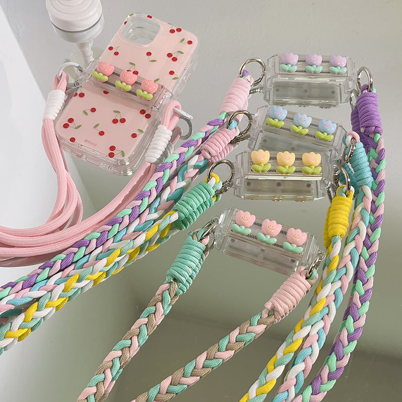 Phone Neck Strap Tulip Design Crossbody Rope