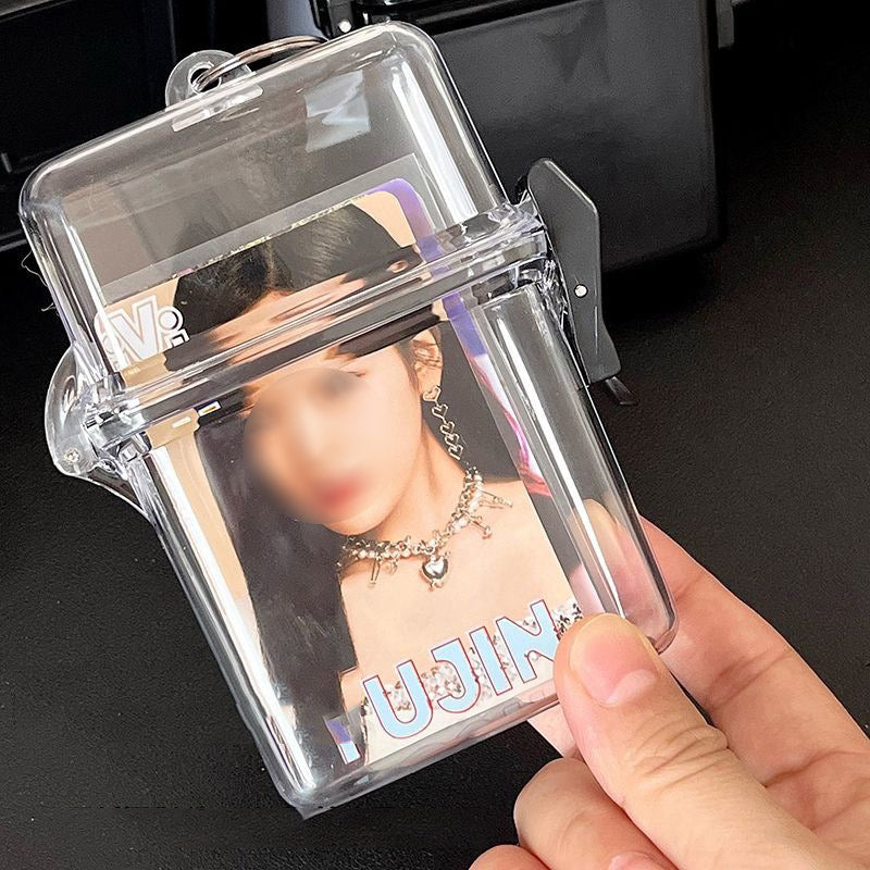 포토카드 케이스 꾸미기 투명 포카 포토 캐릭터 카드 보관통