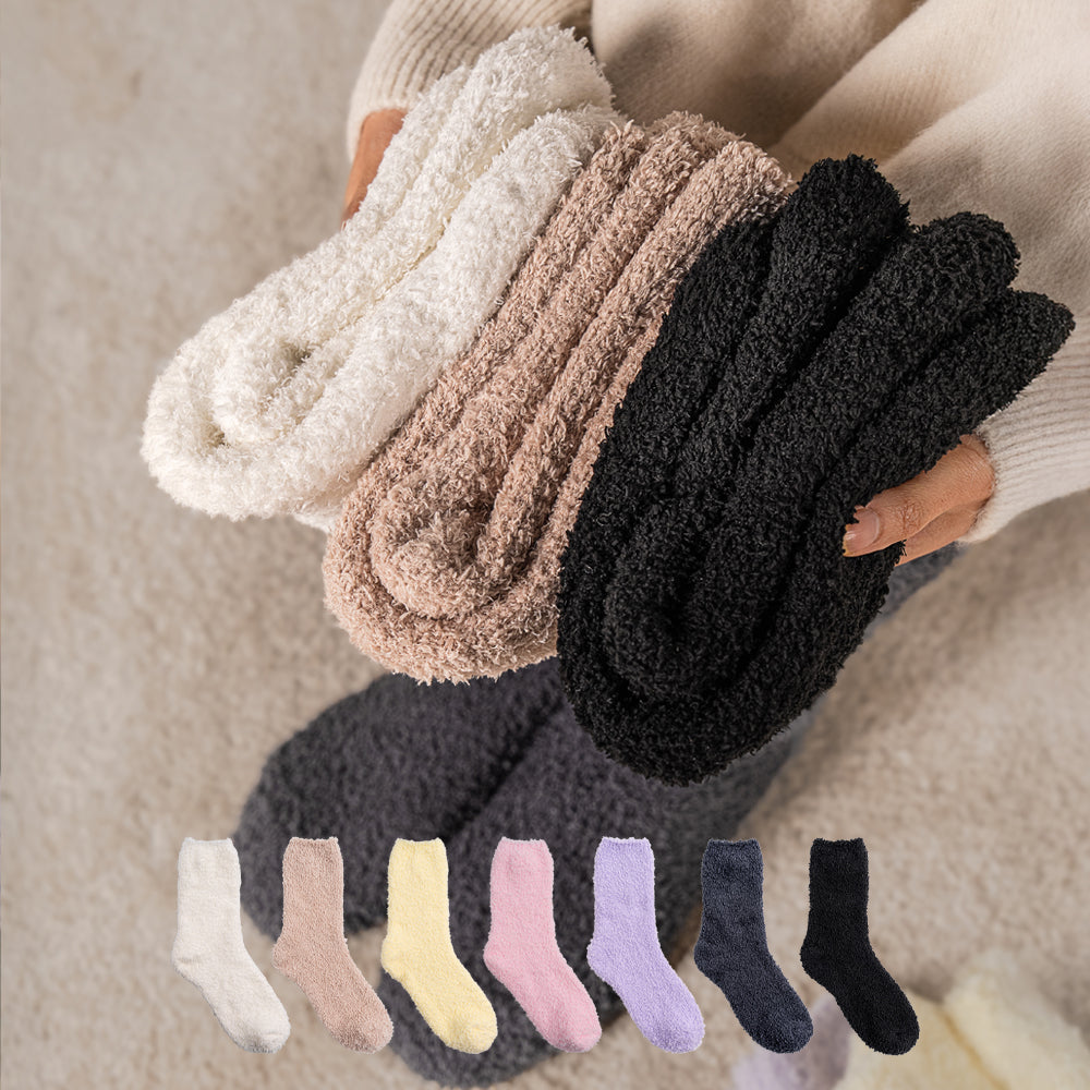 Colavo Wool Sleep Socks 4-Pack Long
