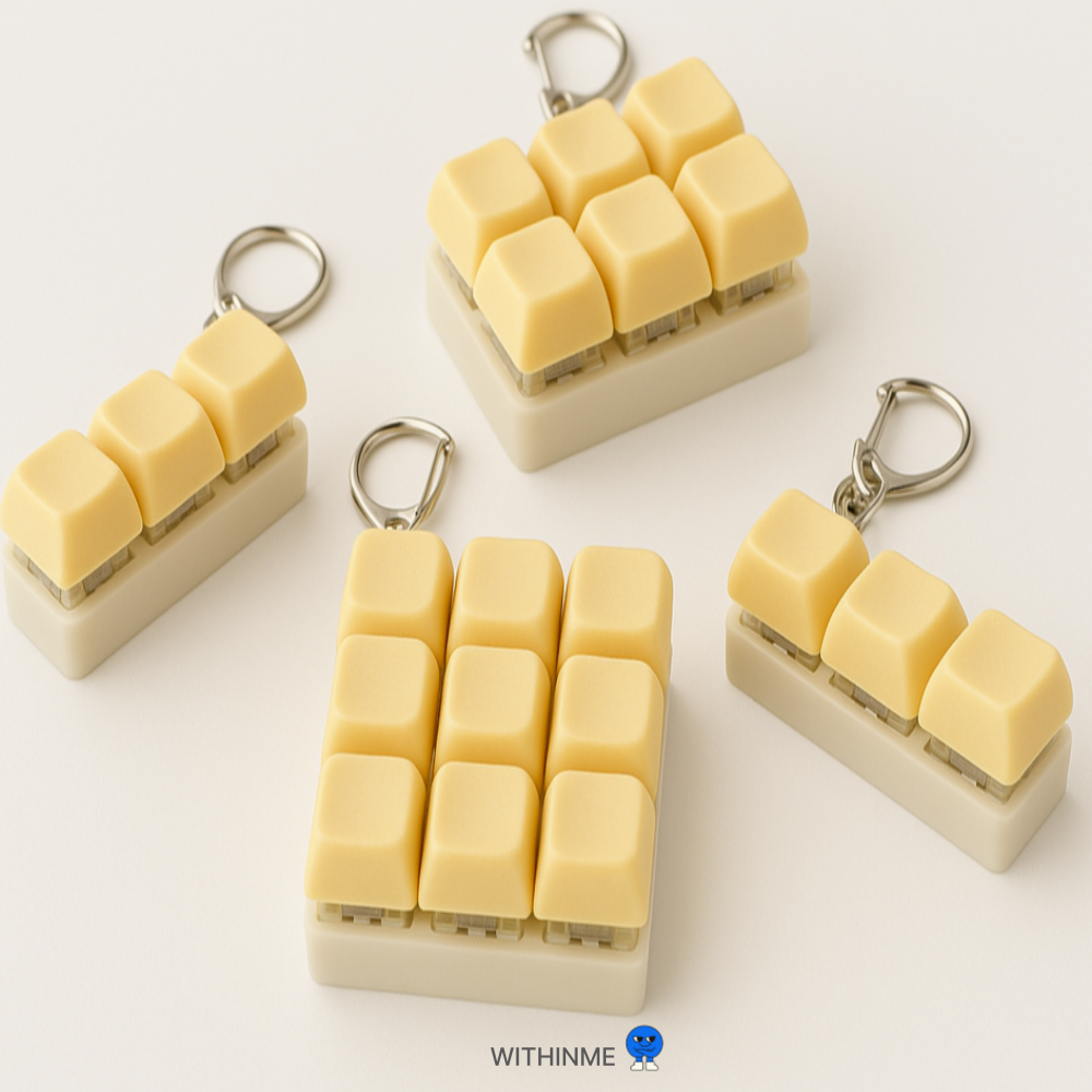 With In Me Cheese Butter Keyring Clicker
