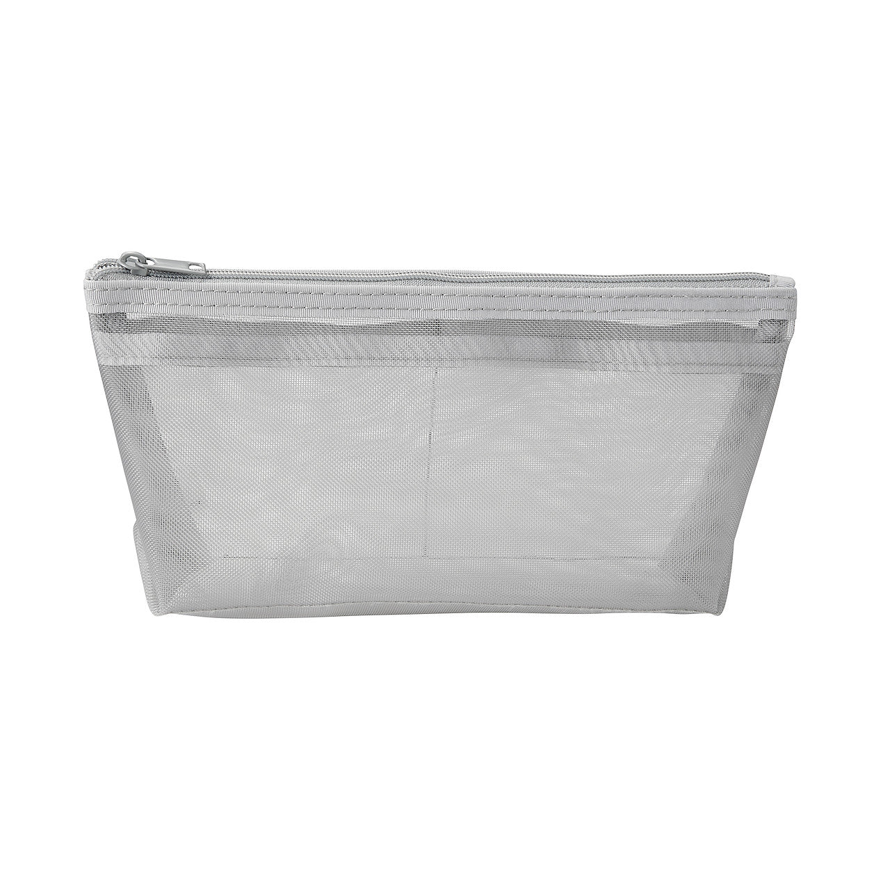 Muji Nylon Mesh Pen Case Gray 10cm