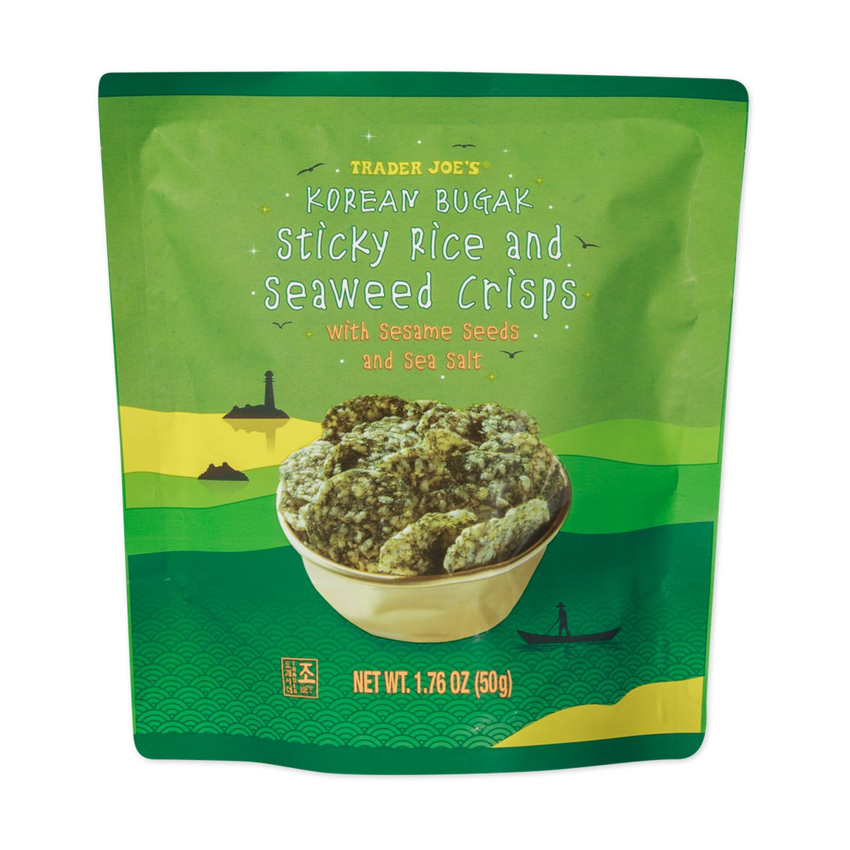 Korean Bugak Sticky Rice and Seaweed Crisps