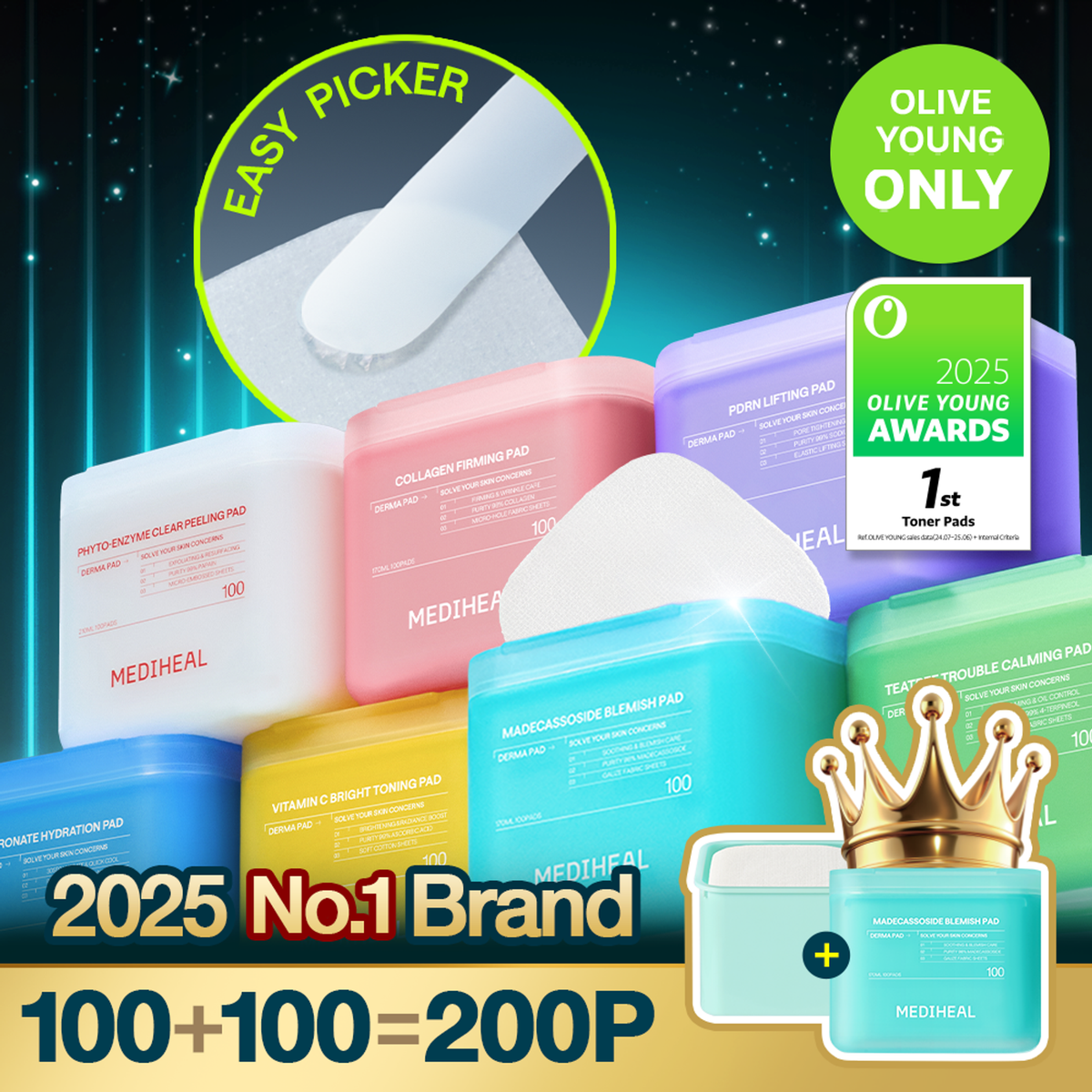 Toner Pad 100 Pads β view 3