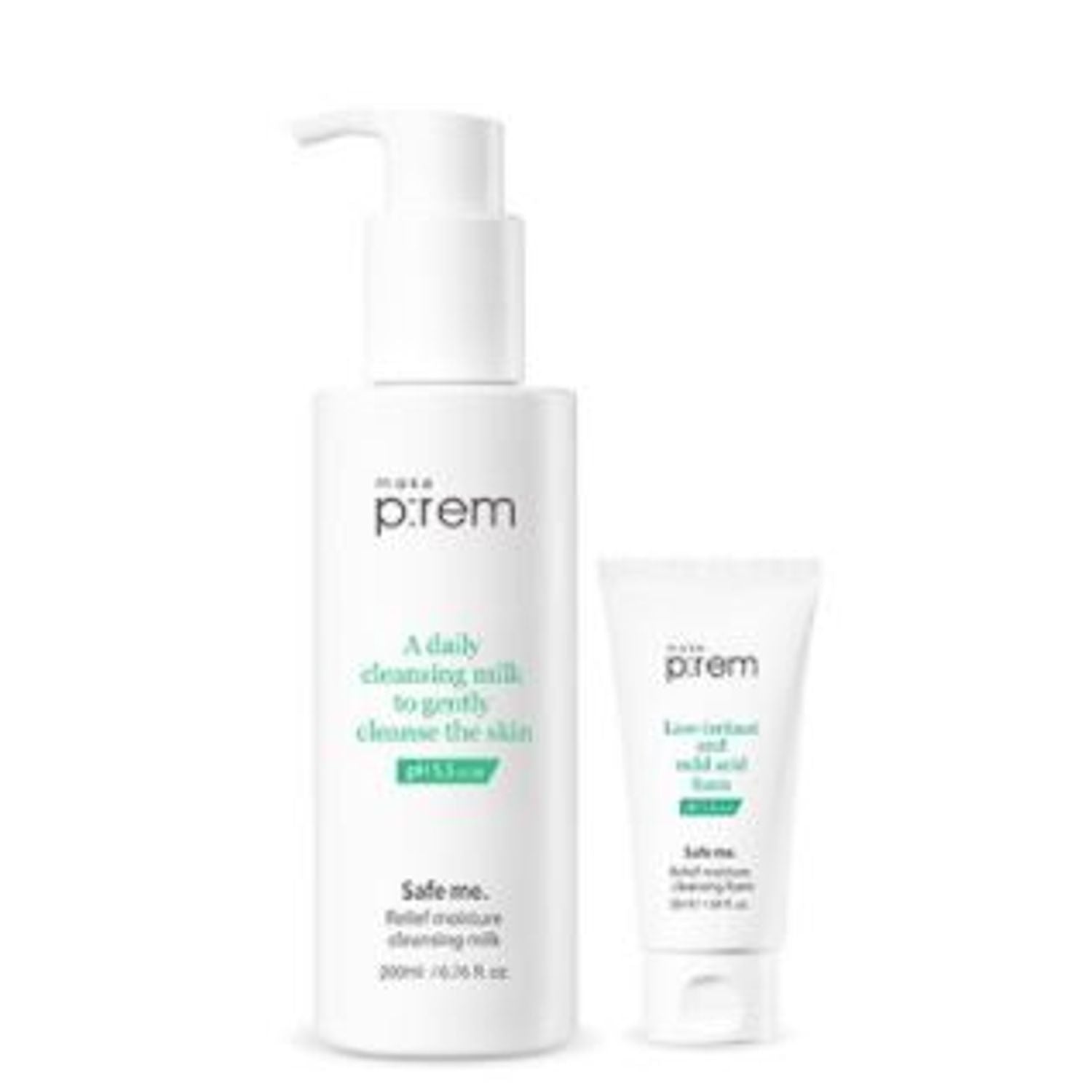 makeprem makeprem Safe Me Relief Moisture Cleansing Milk 200ml Set (+Refill 200ml+PDRN Cleansing Milk 21ml*2ea) - Image 3