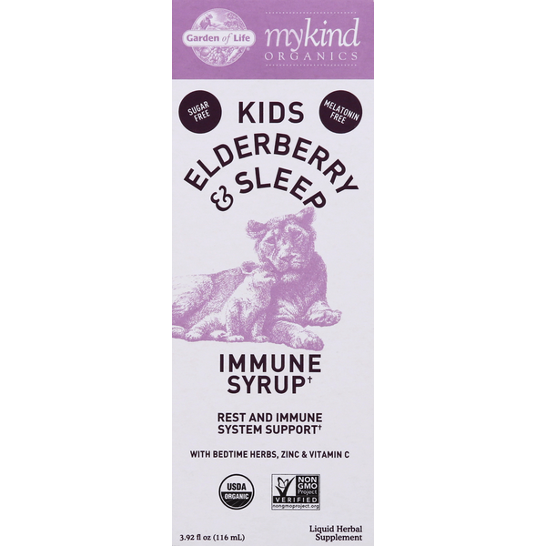 Garden of Life Kids Organic Elderberry & Sleep Immune Syrup