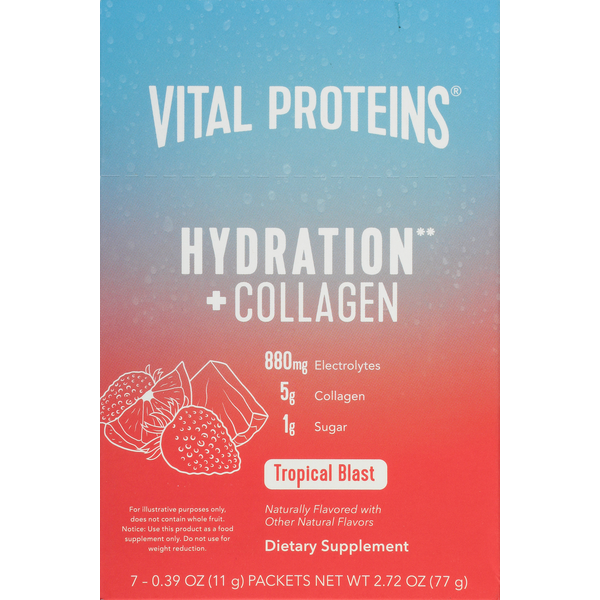 Vital Proteins Tropical Blast Hydration & Collagen 7 Pack