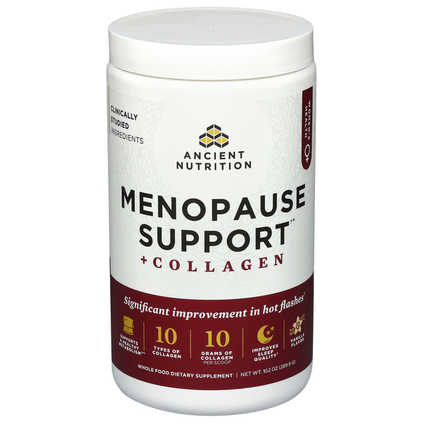Ancient Nutrition Vanilla Women's Menopause Support + Collagen