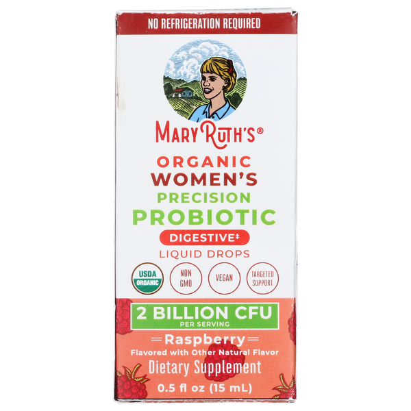 Mary Ruth's Organic Raspberry Women's Precision Probiotic Liquid Drops