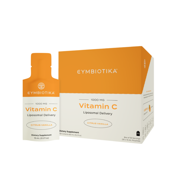 Cymbiotika Citrus Vanilla Liposomal Vitamin C Pouch 30 Pack Case