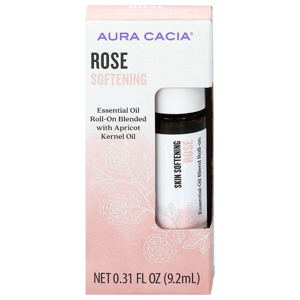 Aura Cacia Roll On Rose Essential Oil Blend