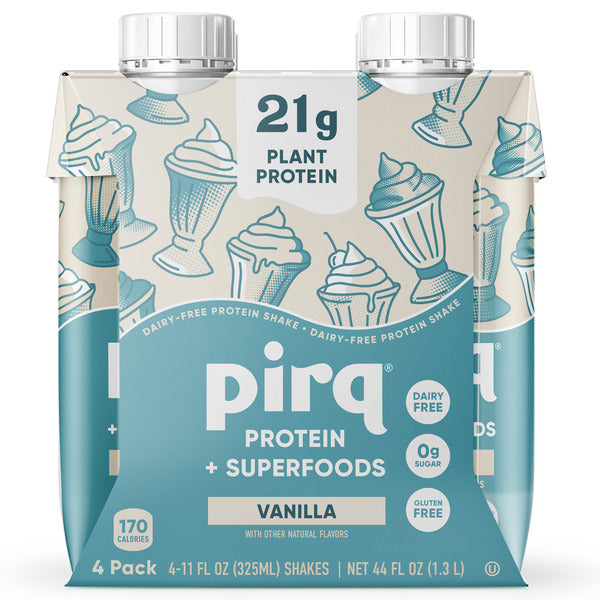 Pirq Golden Vanilla Plant Protein Shakes 4 Pack