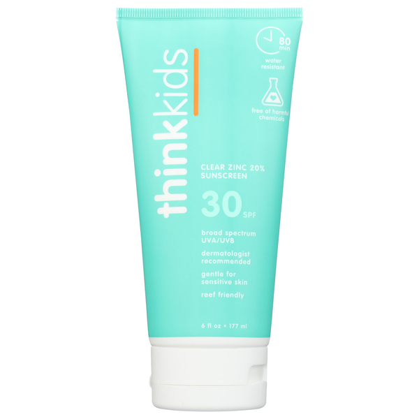 Think Sunscreen SPF 30 Kids Clear Zinc Sunscreen