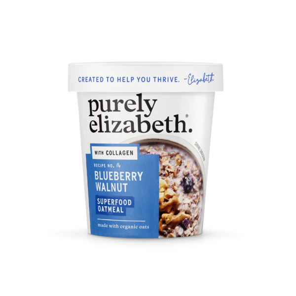 Purely Elizabeth Blueberry Walnut Superfood Oatmeal With Collagen