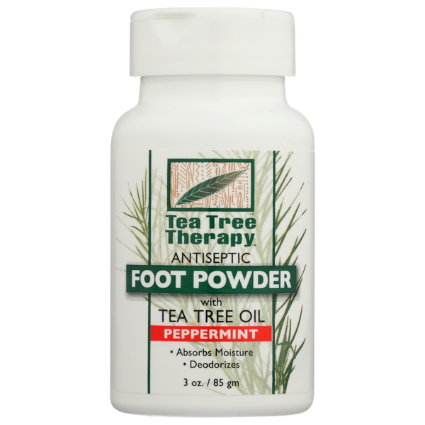 Tea Tree Therapy Peppermint Antiseptic Foot Powder