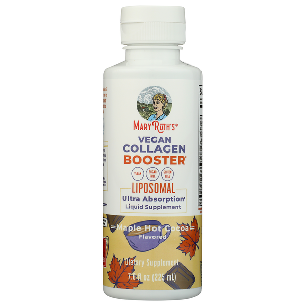 Mary Ruth's Maple Hot Cocoa Vegan Collagen Booster With Liposomal