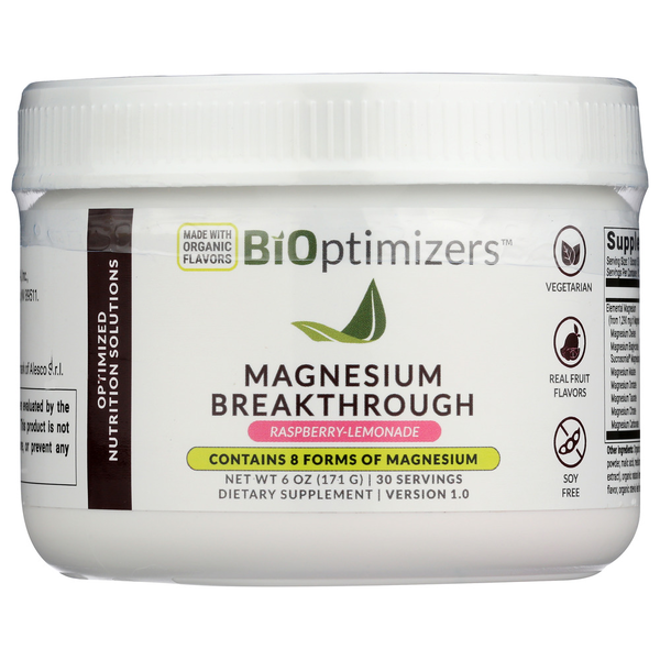 Bioptimizers Raspberry Lemonade Magnesium Breakthrough