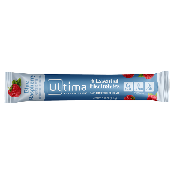 Ultima Replenisher Blue Raspberry Electrolyte Drink Mix Packet