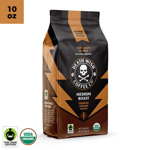 Death Wish Coffee Co. Organic Medium Roast Ground Coffee