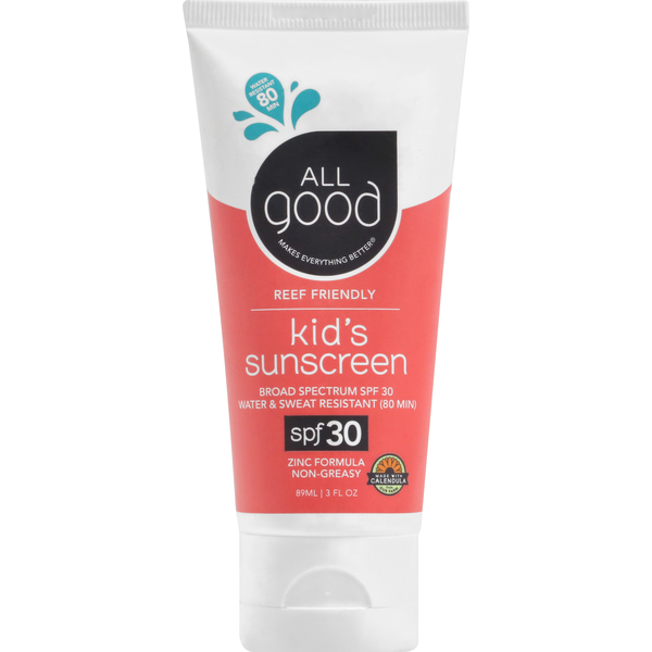 All Good Water Resistant Kids SPF 30 Sunscreen