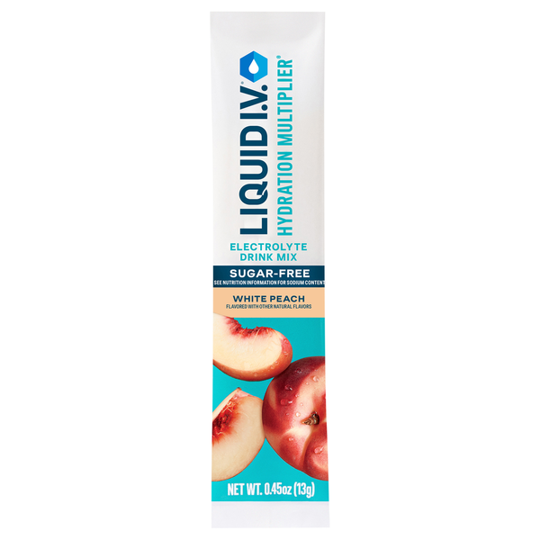 Liquid I.V. White Peach Sugar Free Hydration Multiplier Packet