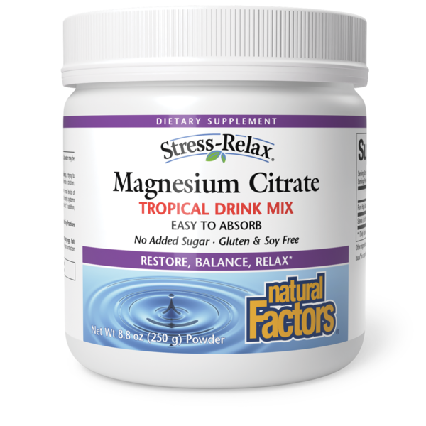 Natural Factors Stress-Relax Magnesium Citrate-Trpcl
