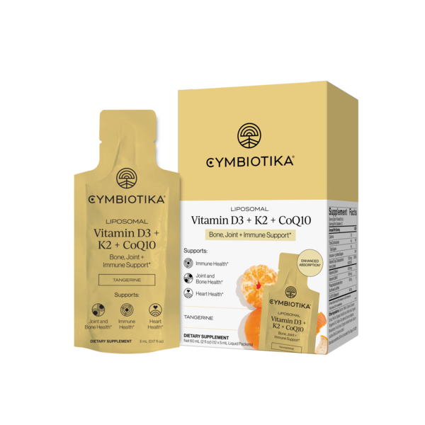 Cymbiotika Tangerine Liposomal Vitamin D3 + K2 + CoQ10 12 Pack Case
