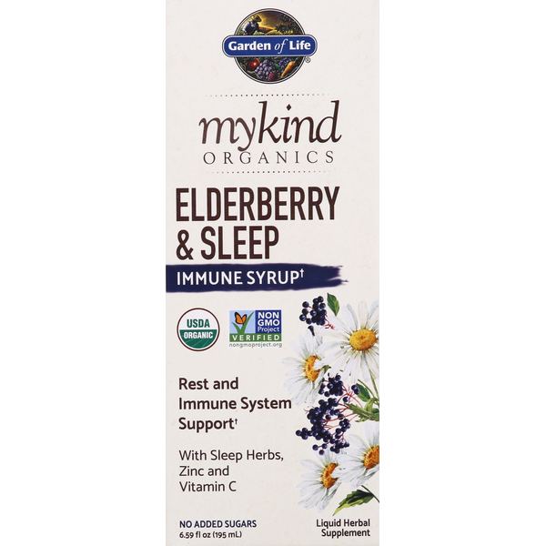 Garden of Life Organic Elderberry & Sleep Immune Syrup