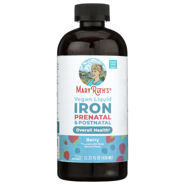 Mary Ruth's Berry Vegan Liquid Iron Prenatal & Postnatal