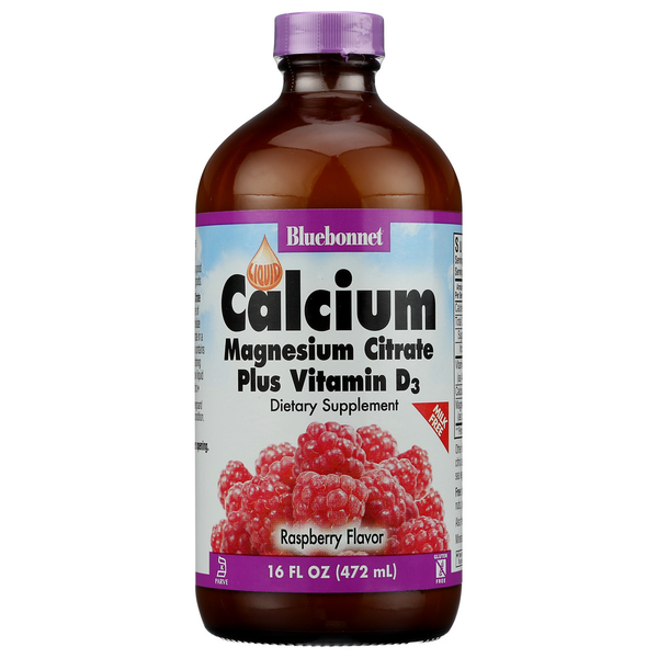 Bluebonnet Raspberry Calcium Magnesium Citrate
