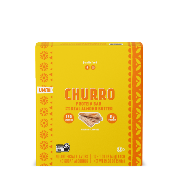 Unite Churro Protein Bar 12 Pack Case