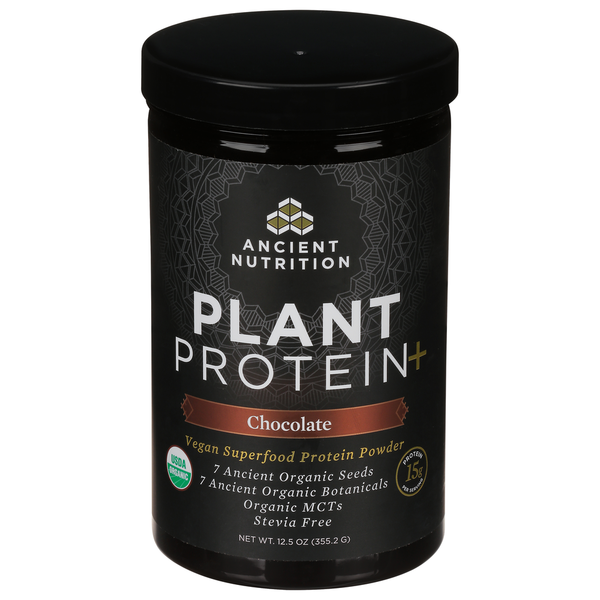 Ancient Nutrition Organic Chocolate Plant Protein Powder
