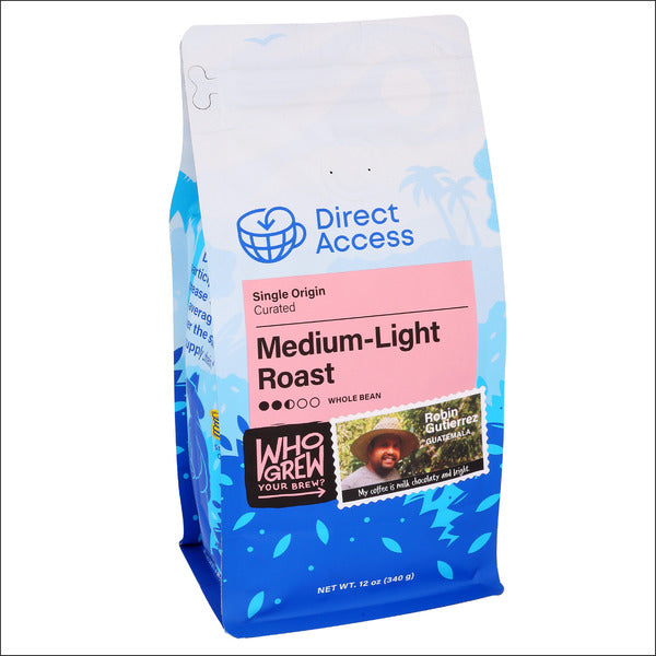 Direct Access Medium Light Roast Single Origin Whole Bean Coffee