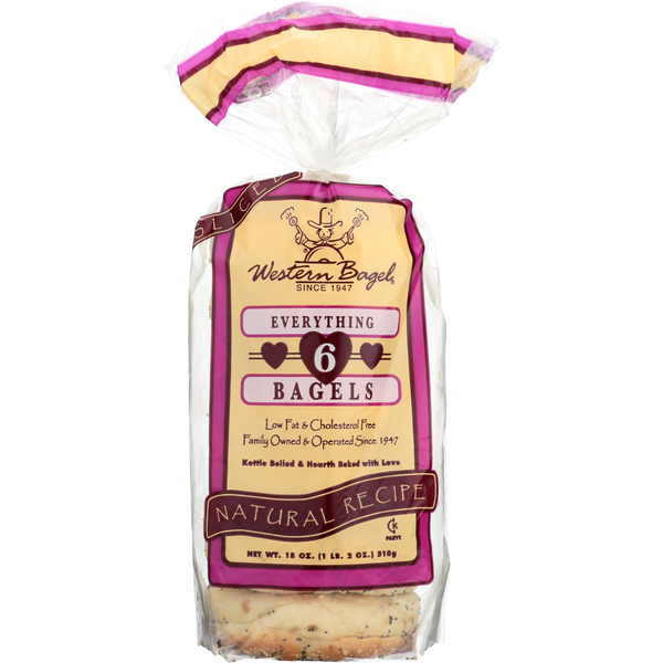 Western Bagel Everything Bagels 6 Pack