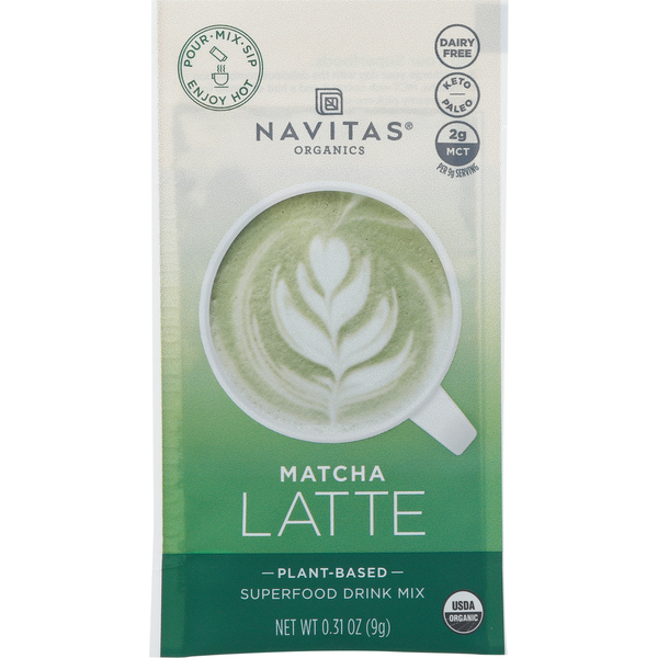 Navitas Organics Organic Matcha Latte Superfood Drink Mix