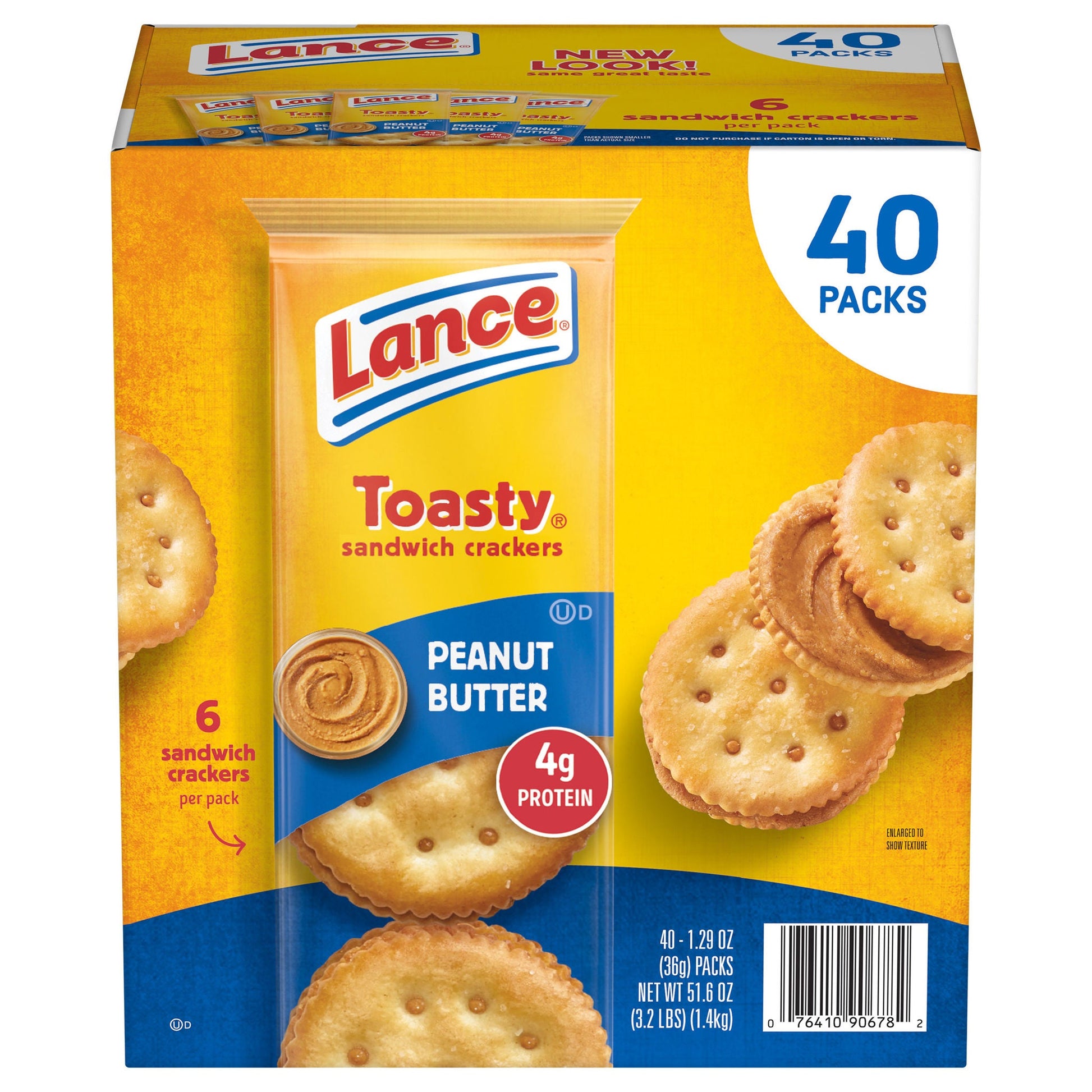 Lance Toasty Cracker Sandwiches, 1.29 oz, 40-count