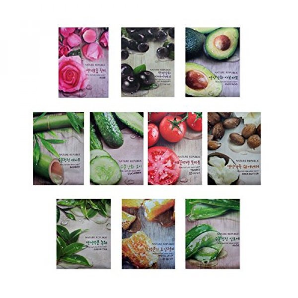 Real Nature Mask Sheet Green Tea (30ea) - Nature Republic